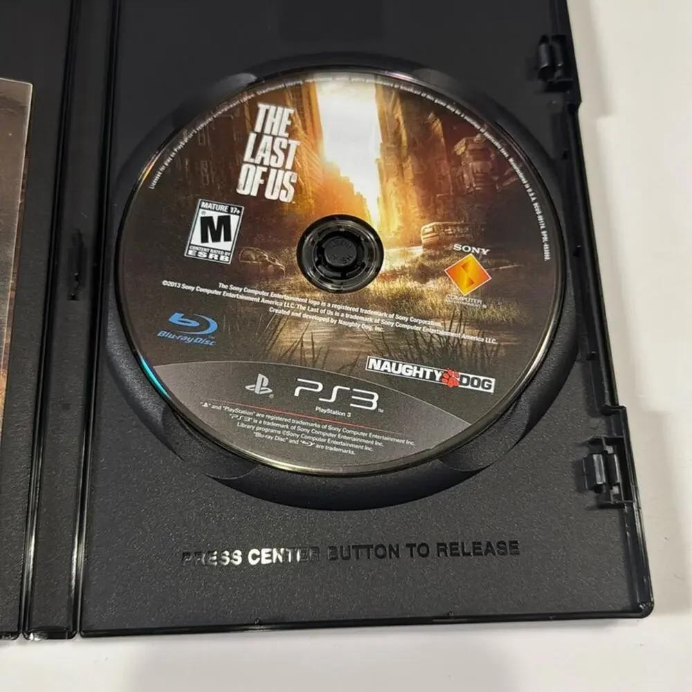 The Last of Us with Naughty Dog Stickers PS3 Sony PlayStation No Manual/Insert